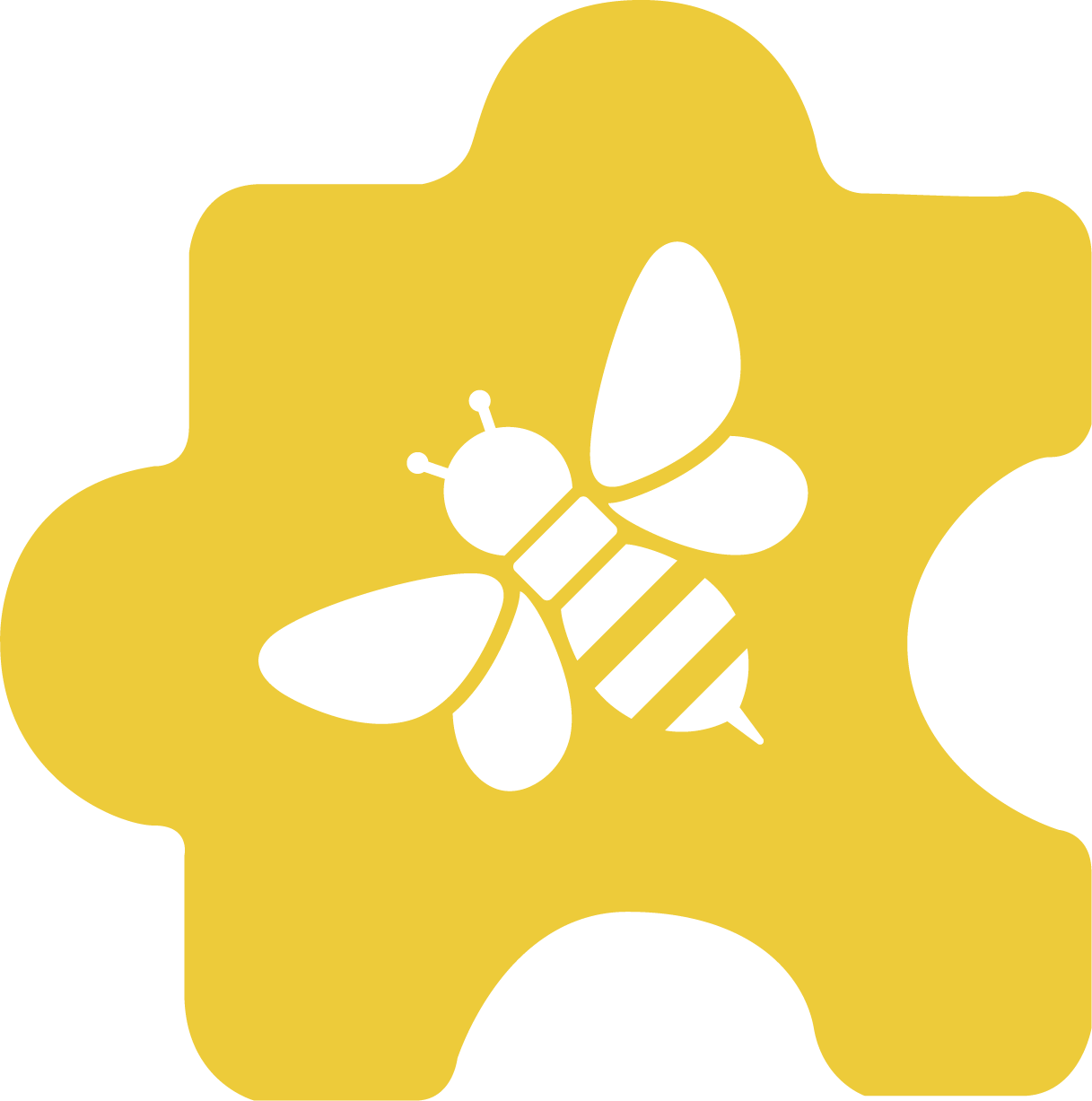 Pieza de puzzle amarilla